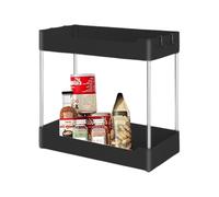 Uonguon Under Sink Organizer, 2-Tier Storage Shelf, Multi-Purpose Rack, Sturdy Material, Easy Assembly, (12.6x5.51x11.81 Inches), Great For Efficient Home Organization