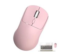 Uonguon Wireless Mice, 2.4G Silent Laptopmice, Adjustable DPI Ergonomic mice with USB Receiver, for Home Offices And Work,4.33x2.36x1.46 inches, Pink, White, Sturdy Design