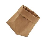 Uonlytech 1 Pz. portapenne in carta kraft mini vasi per piante pentola kit decorazione scrivania organizer per cosmetici portamatite mini coprivaso copertura del vaso di fiori tessuto Khaki