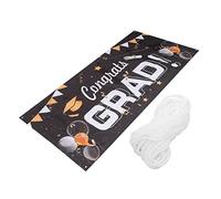 Uonlytech 1 Pz. Sfondo Della Stagione Di Laurea Striscione Da Muro Di Laurea Banner Di Sfondo Di Laurea Arredamento Sullo Sfondo Dei Laureati Banner Di Laurea Forniture Per Feste Black