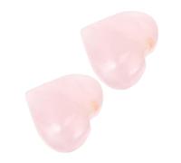 Uonlytech 1 Set Collana Cuore Pietra Rosa Ciondoli Decorativi Per Diy Accessori Per Chiavi E Sogni Leggeri E Versatili Come Souvenir E Decorazioni Da Scrivania 2 Pezzi