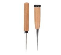 Uonlytech 1 Set Punteruolo per Intaglio Strumenti E Plettri per Cucito Ricami per Tappezzeria Impugnatura Rotonda per Plettri per Cucito Strumento per 2 Pezzi