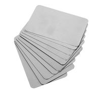 Uonlytech 10 pezzi Biglietti Visita Acciaio Inossidabile per Incisione DIY Biglietti Commerciali Personalizzabili Design Elegante con Arrotondati per Aziendale e Personale
