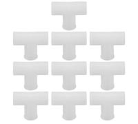 Uonlytech 10 pezzi di connettori a T da 16 mm: giunto a T in plastica - giunto per tubi modulari - connettore universale per scaffali per guardaroba, ripiani per scarpe, organizer per armadi