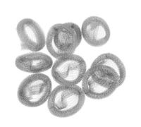 Uonlytech 10 pezzi Filtro Trappola Lanugine Lavatrice in Acciaio Inossidabile Resistente e Facile da Installare Cattura Lanugine e Capelli per Tubo Scarico Lavatrice