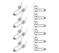 Uonlytech 10 Pezzi Molle di Torsione Metalliche per Ferro Arricciacapelli Fai da Te, Doppia Molla di Torsione Resistente al Calore 24mm, Ricambi per Strumenti di Styling Chioma per Uso