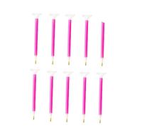 Uonlytech 10 Pezzi Penne per Pittura con Perline Doppia Punta con Ventosa per Perline Strumento per Ricamo Accessori per DIY Adatto Quadrati e Rotondi per Nail Art e Decorazioni Cellulari