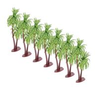 Uonlytech 10 pezzi Pz Alberi Artificiali Miniature Palm Tree Finti in Plastica Resistente Modelli Decorativi Tropicali Realistici per Fotografia Interni e Decorazioni Casa