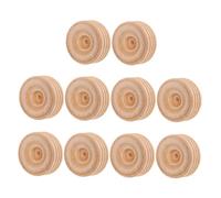 Uonlytech 10 pezzi Ruote in Legno Piccole per Artigianato Mini Ruote per Giocattoli in Legno per Progetti DIY per Modellismo e Sviluppo Manuale
