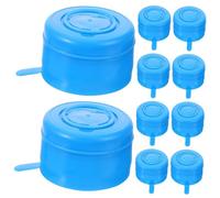 Uonlytech 10 pezzi Tappi per Boccioni d Acqua Riutilizzabili Tappi di Ricambio in Plastica Resistente Sigillatura per Bottiglie e Brocche Facili da Pulire e Sostituire Blu