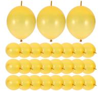 Uonlytech 100 Palloncini in Lattice Coda Dorata da 10 Pollici Kit di Palloncini Link per Decorazioni Feste Compleanni e Matrimoni Forniture per Interni e Festival Facili da Collegare