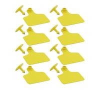 Uonlytech 100 Pezzi Etichette Auricolari per Bovini in Tpu e Rame Giallo, Confortevoli e Facili da Usare, per L'identificazione del Bestiame in Fattoria
