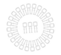 Uonlytech 100 pezzi Fibbia Imballaggio Manuale Trasparente PE PP Leggera per Reggette Borse Facile da Usare per Confezionamento e Spedizione