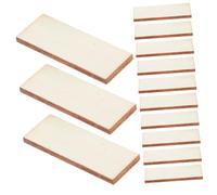 Uonlytech 100 Pezzi Miniature Dollhouse Flooring Boards Beige Unfinished Wooden Floor Panels For DIY Realistic Doll House Interior Decoration Compatible With Various Doll Models