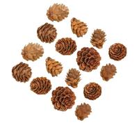 Uonlytech 100 Pezzi Pigne Natalizie in Legno Mini 2-3 CM Ornamenti Natalizi da Appendere e Accessori Fotografici Decorazioni Fai da Te per Casa Feste e Matrimoni