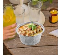 Uonlytech 100 pezzi Pirottini in Alluminio per Muffin e Budini Tazze da Forno Usa e Getta Resistenti al Calore per Dessert Torte e Cupcake Adatti Casa e Ristoranti