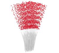 Uonlytech 100pezzi Bastoncini in Plastica Forniture per Bouquet Fai da Te Decorazioni Ghirlande per Feste Matrimonio Materiali per Composizioni Floreali