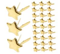 Uonlytech 100pezzi Borchie per Lavori Carta Mini Borchie Decorative Rivetti Metallici Piccoli Fermagli Carta Rivetti per Fai da Te per Vestiti Valigie
