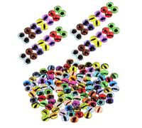 Uonlytech 100pezzi Occhi per Bambole da Occhi Decorativi Simulati per Lavoretti e Creazioni Resistente e Facile da Usare per Pupazzi e Amigurumi