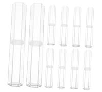 Uonlytech 10pezzi Scatole Trasparenti per Penne Astucci Portapenne in Plastica Scatole Regalo per Penne Vuote Espositori per Piccoli per Riporre e Mostrare e Accessori