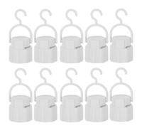 Uonlytech 10pezzi Supporto Base Lampada Portalampada Vite con Gancio per Presa Elettrica Adattatore per Lampadina da Campeggio Portapresa Ricaricabile per Interruzioni di Casa Hotel Ufficio