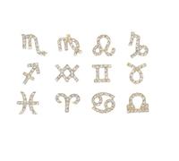 Uonlytech 12 Decorazioni per Unghie Strass a Forma di Serpente in Lega, Set di Nail Art Fai da Te a Dodici Facce, Adatte per Manicure Professionale e Uso Personale