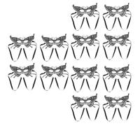 Uonlytech 12 Pezzi Maschera a Farfalla in Pizzo Nero per Donne, Comoda da Indossare e Respirare, per Feste di Carnevale e Mascherate Eleganti e Misteriose