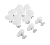 Uonlytech 12 pezzi Pulsanti Scarico Wc Forma Cuore Accessorio Bagno Decorativo Facile da Premere e Installare per Cassette Design Robusto e Adatto Tutte Età