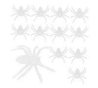Uonlytech 12 Pezzi Ragni Luminosi in Plastica Simulata per Decorazioni Halloween Miniature per Giardino e Casa delle Bambole Adatti per Interni ed Esterni Decorazioni Riutilizzabili per