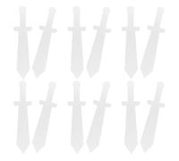 Uonlytech 12 pezzi Spade Giocattolo per Accessori Costume Cavalieri e Pirati Spade da Gioco per Ragazzi per Cosplay e Feste di Halloween Design Bianco Resistente