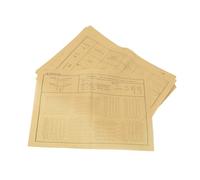 Uonlytech 120 Pezzi Carta per Calligrafia con Traccia Kai per Principianti Fogli per Pratica Controllo Pennello e Tecniche Base per Studio Autonomo e Lezioni in Classe