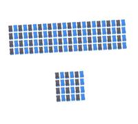 Uonlytech 120 pezzi Gommini Cancellabili per Lavagna Eva Morbido e Lavabile Accessori Cancellini per Scuola e Ufficio Design e Durevole Blu