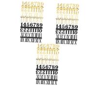 Uonlytech 12sets Numeri Per Orologi Numeri Romani e Arabi Accessori Per Orologi Da Muro Facili Da Installare Resistente e Versatile Di Componenti Decorativi Per Personalizzare Tuo Orologio