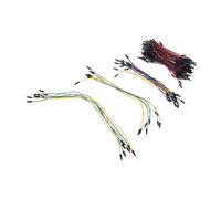 Uonlytech 130 pezzi Kit Fili Jumper Femmina-femmina per Breadboard Cablaggio Circuito Elettrico senza Saldatura Resistente e Versatile per Laboratori Scuole e Progetti Industriali