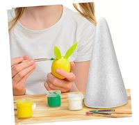 Uonlytech 15 Pezzi Coni Polistirolo Bianco per Feste e Natale Coni Decorativi Schiuma Resistenti per Lavoretti Creativi e Giochi Didattici per Scuola e Decorazioni