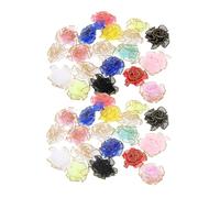 Uonlytech 150 Pezzi Mesh Carnation Flower Heads con Dettagli Dorati per Decorazioni Accessori e Feste per Bouquet Nuziali e Creativo