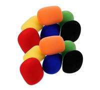 Uonlytech 18pezzi Copertura Per Microfono Antivento Di Spugna Colorata Protezione Per Performance Su Palco e Ktv Compatibile Con La Maggior Dei Microfoni Facile Da Usare e Pratica Per