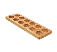 Uonlytech 1pezzi Vassoio Per Uova in Legno Pratico Portauova Base Per Riporre Le Uova in Casa Realizzato in Materiale Di Buona Qualità Stile Semplice Organizza Ordinatamente