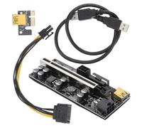 Uonlytech 1set Pci-e to Card Led Indicatori Adattatore Riser Pci Express Pin Per Alimentazione Play Compatibile Schede Grafiche Per Laptop