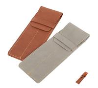 Uonlytech 2 Pezzi Astuccio Marsupio Per Titolari Protettore Manica Fontana Simpatico Portapenne Penna Stilografica Cartoleria Pelle
