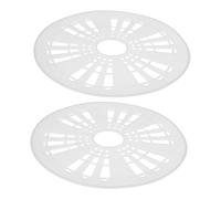 Uonlytech 2 Pezzi Copertura per Lavatrice in Plastico Bianco, Protezione Tessuto e Prevenzione Danni Durante la Stiratura, Accessorio per Uso Domestico