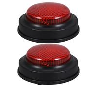 Uonlytech 2 pezzi di buzzer per la classe: buzzer portatili per la di gioco - giocattoli per giochi di società con pulsanti - strumenti di voto elettronici per quiz in classe e riunioni di famiglia