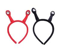 Uonlytech 2 Pezzi Fascia per Chioma da Donna a Forma di Tentacoli Lumaca, Cerchietti per Chioma Ragazza Leggeri, Accessori per Feste Cosplay e Foto, Rosso e Nero