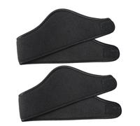 Uonlytech 2 pezzi Fascia Termica Unisex per Orecchie in Pile Doppio Paraorecchie Full Cover per Sport Invernali come e Corsa Protezione Vento Freddo e Sabbia Neri