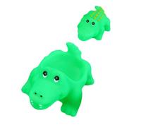 Uonlytech 2 pezzi Giocattoli da Bagno Coccodrillo in PVC Sicuro Adorabili Spigoli per Ragazzo Ragazza Divertente Gioco ad Acqua per Vaschetta e Piscina