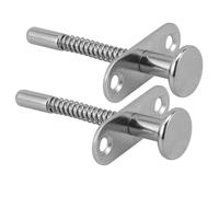 Uonlytech 2 pezzi Kit Chiavistello con per Culla e Gabbie Sostituzione Serratura Scorrevole in Ferro Resistente per Lettino e Riparazione Zanzariera Facile Installazione e Sicurezza