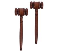 Uonlytech 2 Pezzi Martelletto da Tribunale in Legno Naturale Finitura Liscia e Design Ergonomico per Magistrati e Banditori in Eventi Cerimoniali e Club