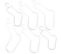 Uonlytech 2 Pezzi Metal Sock Blockers in Robust Sock Display Stand for Knitting And Crochet Metal Rack for Shaping Drying