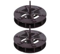 Uonlytech 2 Pezzi Ruota della Fontana Feng Shui da Tavolo 7,7 Cm, Micro Ruota di Simulazione per Decorazioni Casa e Acquario, Accessorio Fai da Te per Paesaggi Interni