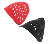 Uonlytech 2 Pezzi Silicone Mask Supporto Interno in Maschere Viso | Struttura Riutilizzabile, Fit, per Uso Quotidiano e Feste in Costume, Colore Nero o Rosso